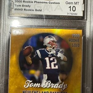 Tom Brady rookie graded gem mint 10